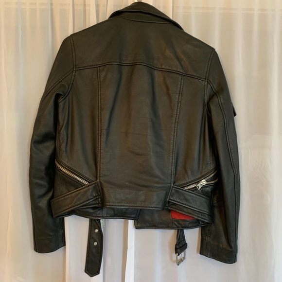 COPY - All Saints Harland Leather Jacket - Picture 4 of 5